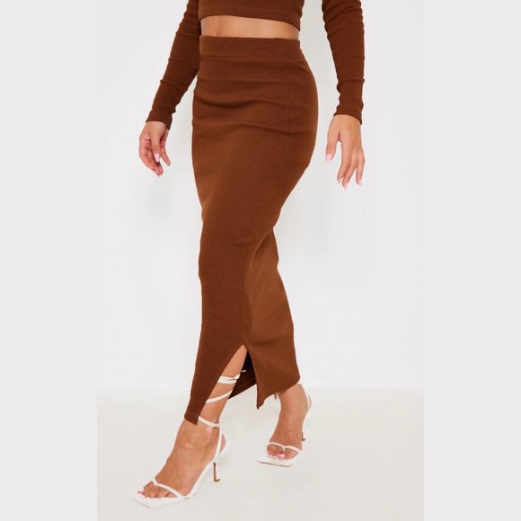 NWT Chocolate Rib Top and Skirt Set - Size 4 - Picture 6 of 12